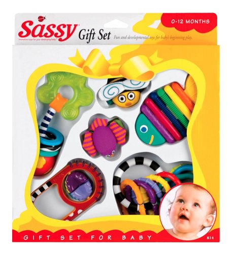 Sassy Baby's First Toys 6 Piece Gift Set Sassy Baby's First Toys 6 Piece Gift Set