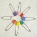 Plastic Headed Diaper Pins - 4 Pack