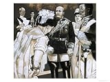 Satin-Breached Court Officials, the Young Debutante Made Her Deep Curtsy to Their Majesties Art Giclee Poster Print by Richard Hook, 24x18