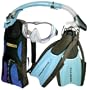 Diva 1 LX Mask- Island Dry LX Snorkel - Trek Fin - Travel Bag