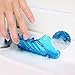 MMRM Clear Plastic Waterfall Drain Soap Dish with Suction Cup Bathroom Blue