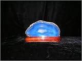 Agate On Woodbase Celestial Light- Medium