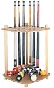 Minnesota Fats Cue and Ball Rack (Cherry Finish)