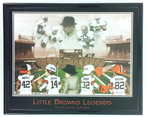 NFL Football Cleveland Browns Warfield Graham Brown Newsome Framed Print Wall Art at Amazon.com