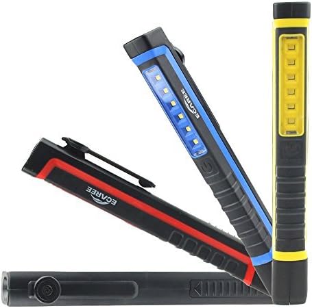 YINGKARUN Penlight( Color:Red,Blue,Green&Yellow),6 SMD/1 LED Super Bright White Light Magnetic Pocket Pen Light. by YINGKARUN