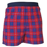 Blue and Red Tartan Plaid Check Cotton Flannel Plaid check boxers boxer shorts available in 5 adult sizes exposed waist false fly