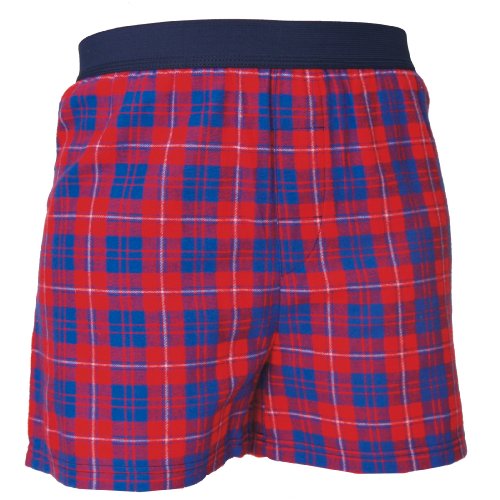 Blue and Red Tartan Plaid Check Cotton Flannel Plaid check boxers boxer shorts available... by 