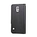 Galaxy S5 Case,by HiLDA,Wallet Case,PU Leather Case,Credit Card Holder,Flip Cover Skin,Galaxy SV I9600[Black]