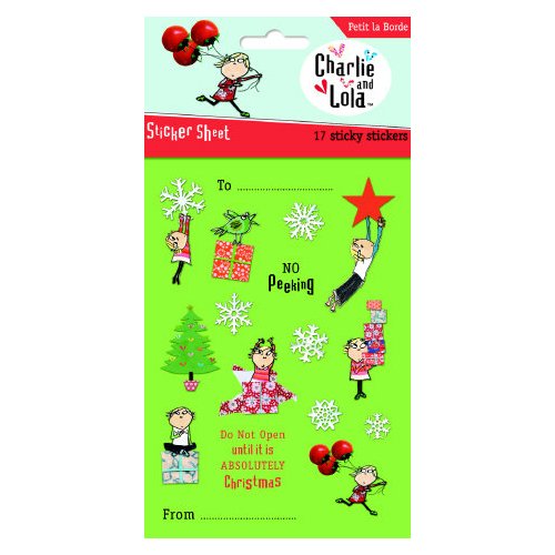 Charlie & Lola Sticker Sheet - Christmas