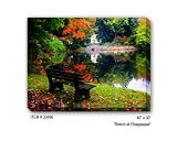 BENCH AT CHAPPAQUA - Gallery Wrapped, Stretched Canvas Photograph