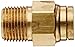 Legris 3115 60 18DOT Nylon & Nickel-Plated Brass Push-To-Connect Fitting, Complies with DOT, Inline Connector, 3/8
