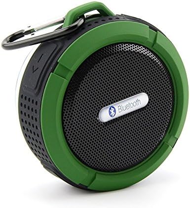 TONGEE 2015 Upgraded Bluetooth Shower Speakers Bluetooth Speakers With Built-in Mic Suction Cup Waterproof Speakers for Bathroom /Pool/Boat/Car/Outdoor (Army Green)