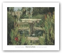 Fuente de los Poetas by Jose Castrillo 37.5"x30" Art Print Poster
