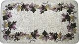 HEARTH RUG LEAF BORDER