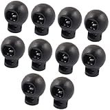 uxcell Round Toggle Spring Loaded Stop Cord Locks End 10 Pcs