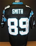 Steve Smith Autographed/Hand Signed Carolina Panthers EQT Black Jersey ~ Steve Smith Authenticity