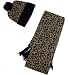 LEOPARD PRINTED SCARF AND HAT SET