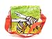 Honey Bee Recycled Rice Bag Messenger Tote Sling Computer Laptop Book Red Straps