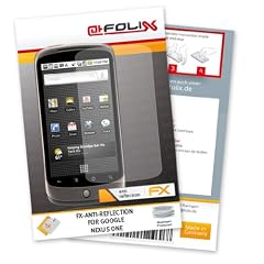 FoliX FX-Antireflex Displayschutzfolie f�r Google Nexus One / NexusOne-Phone Nexus1 HTC-Nexus-1 - Displayschutz antireflektierend