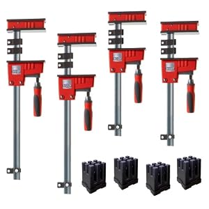 Bessey KRK1224 K Body REVO Fixed Jaw Parallel Clamp Kit, Includes: 2-12-inch, 2-24-inch K Body... by Bessey