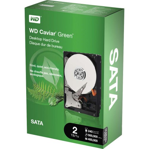 Western Digital 2TB SATA Green Power eco-friendly Hard Drive WD20000CSRTL