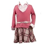 Little Girls Clothes PINK PLAID Fall Dress RARE EDITIONS Girl 7-14
