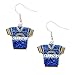 Sports Team SAN Diego Chargers Jersey Dangle Glitter Earring Set