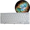 HQRP White Keyboard for MSI Wind U100 Netbook / Subnotebook Replacement plus HQRP Mousepad