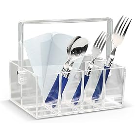 <b>Flatware Caddy - Acrylic by U.S. Acrylic</b>