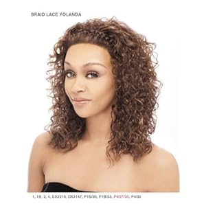 IT'S A WIG Braid Lace Front Wig - YOLANDA - Color #1B - Off Black