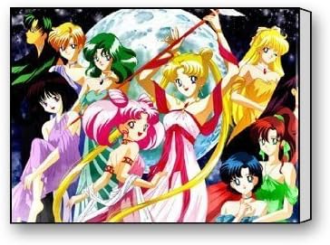 ArtShop Gallery Wrapped Japanese Anime Sailor Moon Custom Modern Art Painting Wall Decor Canvas Print