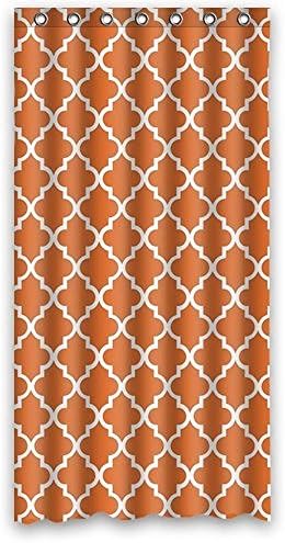 Custom Window Curtains Morocan Orange Dreamsicle Polyester Fabric Drape/Panels/Treatment 52 X 84 Inch (One Piece) Bedroom Decor
