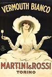 Marcello Dudovich (Vermouth Bianco, Martini & Rossi) Art Poster Print - 24 X 36