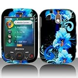 Premium - Pantech TXT8040/Jest Blue Flower Cover - Faceplate - Case - Snap  ....