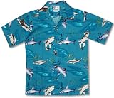 Sharks! Boys Hawaiian Aloha Shirt