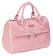 Sachi 21-017 Fashion Insulated Lunch Bag, Pink Squares Speed