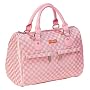 Sachi Fashion Insulated Lunch Bag, Pink Squares Speed