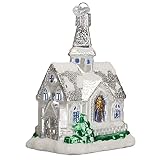 Old World Christmas Sparkling Cathedral Glass Blown Ornament