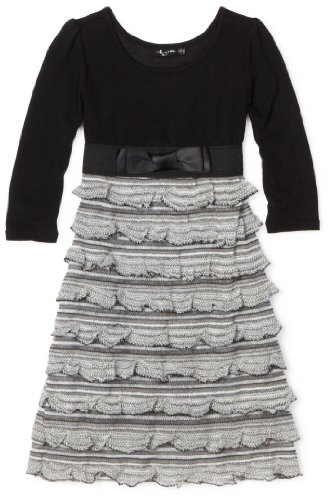Ruby Rox Kids Girls 7-16 Long Sleeve Ruffle Sweater Dress