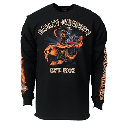 Harley-Davison Men's Long Sleeve T-Shirt - Smoke It | Ramstein Air Base LG