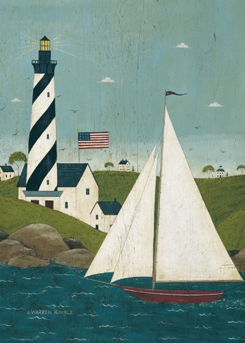 Toland Home Garden Coastal Breeze 28 x 40-Inch Decorative USA-Produced House Flag