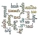 Sizzix 661288 Thinlits Die Set, Vacation Words, Script by Tim Holtz (18/Pack)