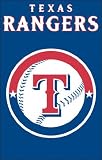 Texas Rangers 2-Sided Applique Banner Flag