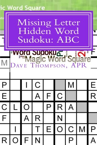 missing letter hidden word sudoku abc volume 1