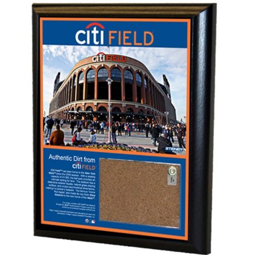 MLB New York Mets Citi Field 8x10-Inch Game Used Dirt Plaque Photomint