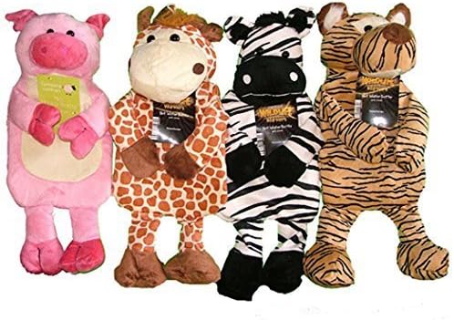 Magoriums Childrens, Kids Soft And Furry Animal Hot Water Bottle, Sheep, Pig, Giraffe And Cow, 1 Litre, Boys Girls (Zebra)