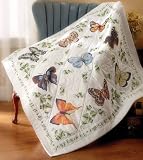 Butterfly Collection Lap Quilt Stamped-45''X45''