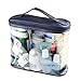 LOUISE MAELYS Clear Cosmetic Bag with Top Handle Travel Toiletry Case Train Bags