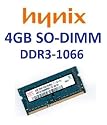 HYNIX original 4 GB 204 pin SO-DDR3-1066 (PC3-8500) 512Mx8x8 double side (HMT451S6MMR8C-G7)
