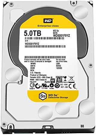 WD SE 5TB Datacenter Hard Disk Drive - 7200 RPM SATA 6 Gb/s 128MB Cache 3.5 Inch - WD5001F9YZ